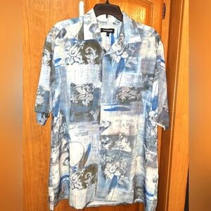 A Bassiri Limited Collection men's XL short sleeve button-down shirt.